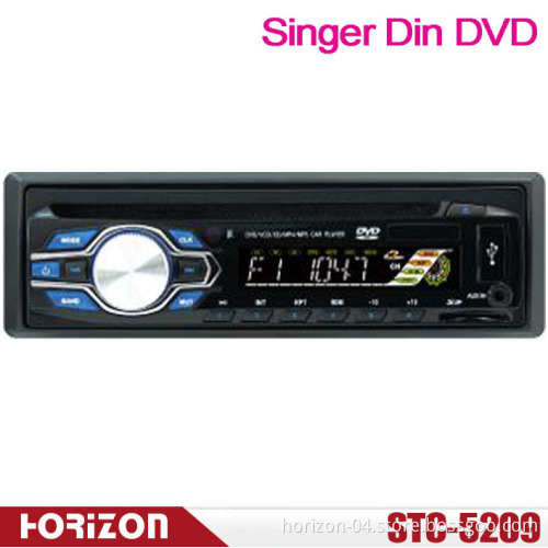 STC-5209 Single DIN Car DVD Player Support CD, USB, SD MMC Card Compatible with DVD/MP4/ CD/ MP3/ WMA/JPEG/ID3 Tag